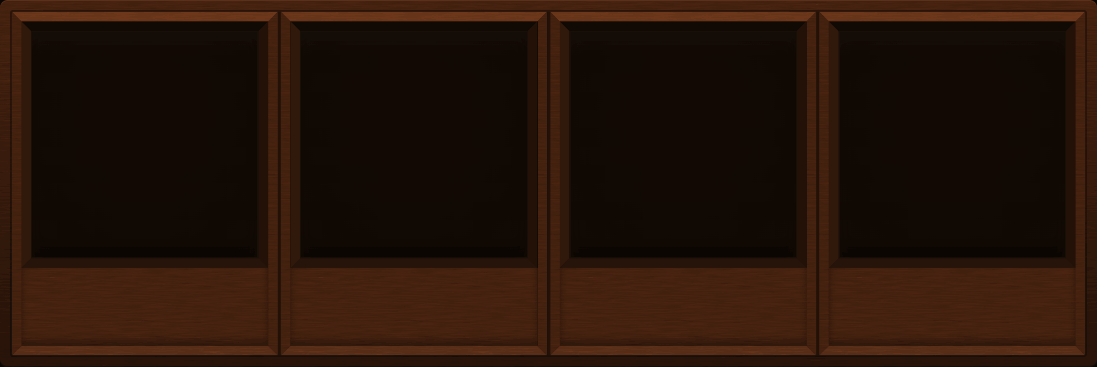 Rust Brown Display Case (1x4)